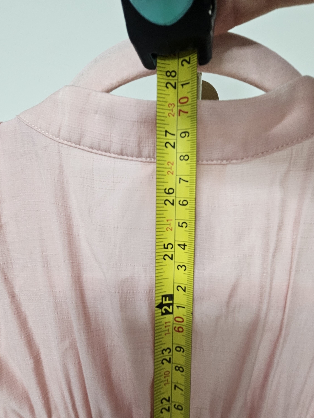 BiBi Blush Pink Ruffle Button-Front Short Sleeve Top - Picture 7 of 9